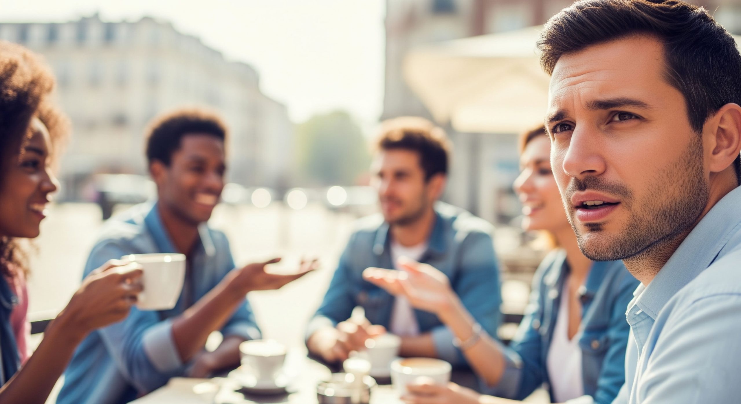 Person feeling hesitant